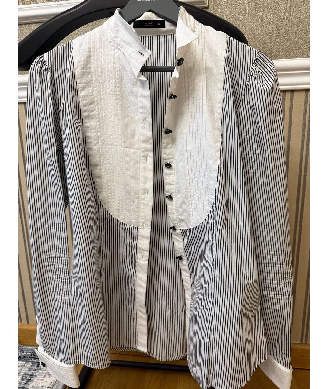 ETRO Белая хлопковая рубашка, фото 7