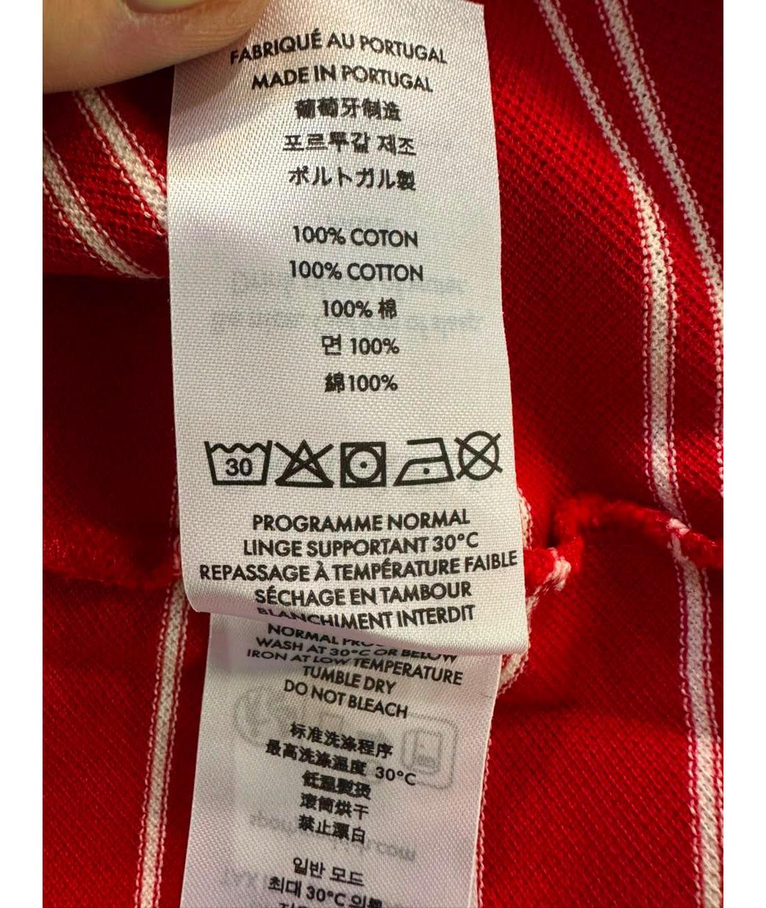 SPORTY AND RICH Красная хлопковая футболка, фото 6