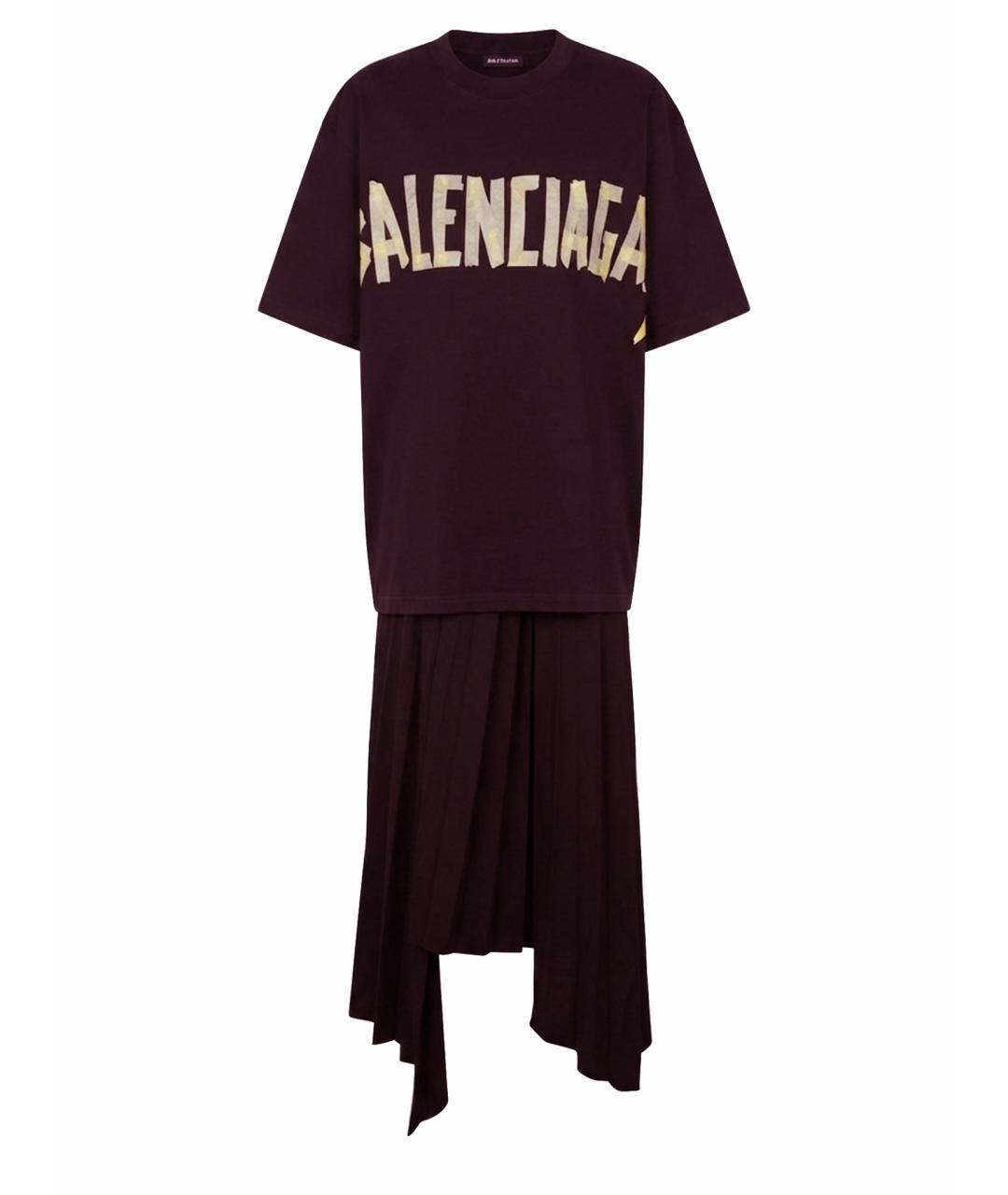 BALENCIAGA Черное хлопковое повседневное платье, фото 1