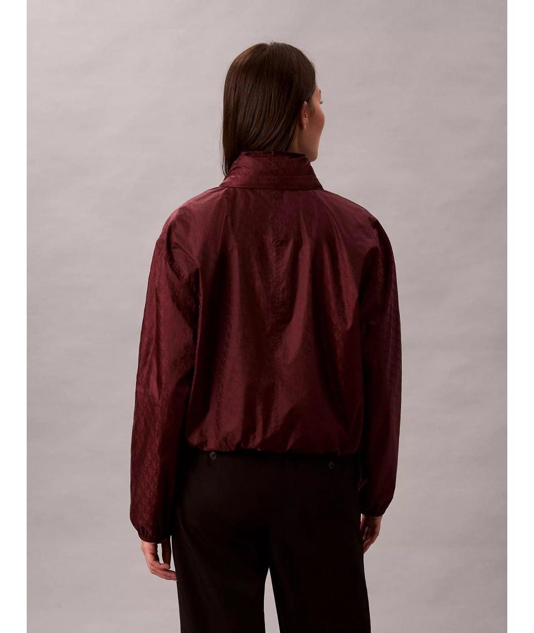 CALVIN KLEIN Бордовая куртка, фото 7