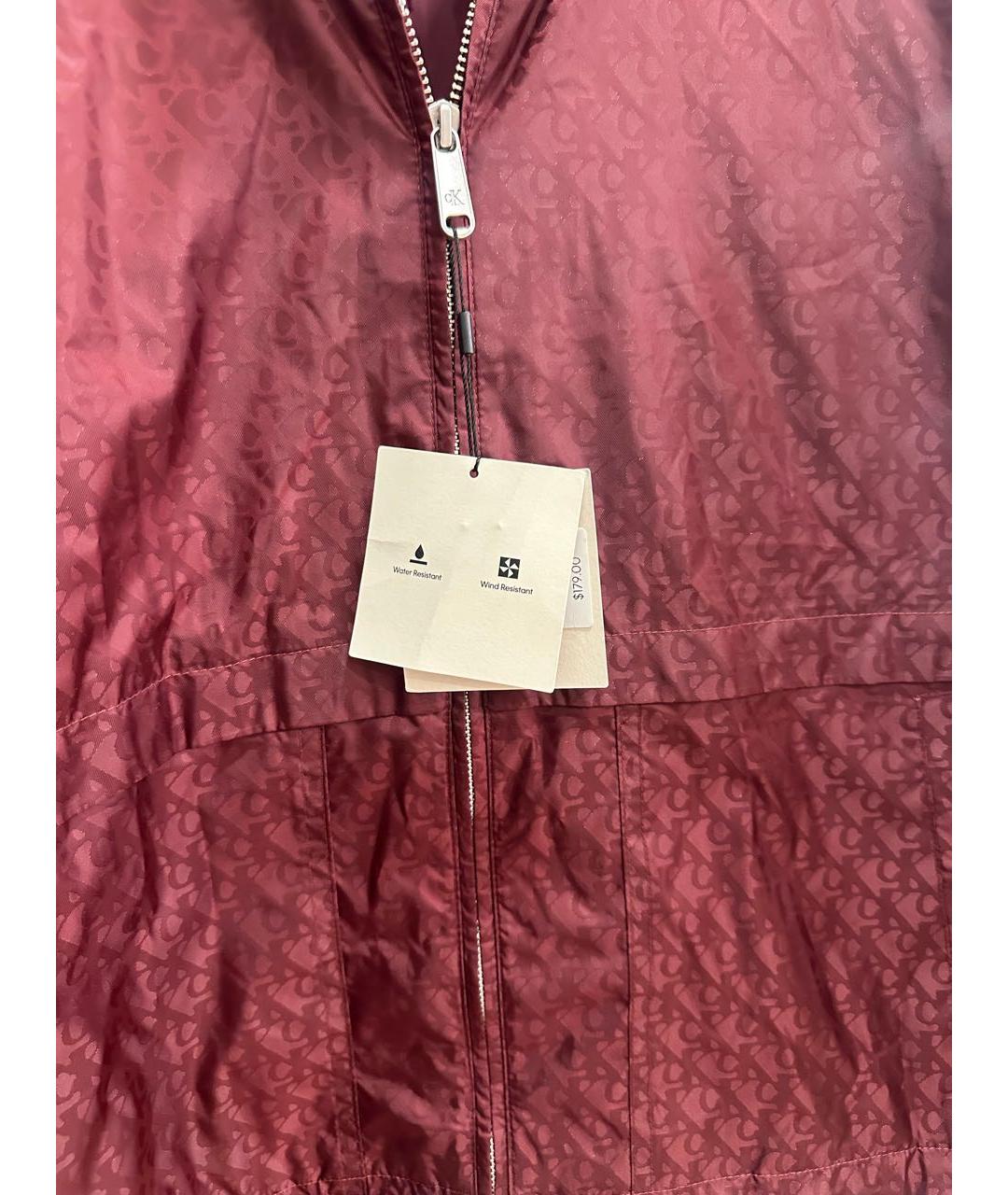 CALVIN KLEIN Бордовая куртка, фото 2