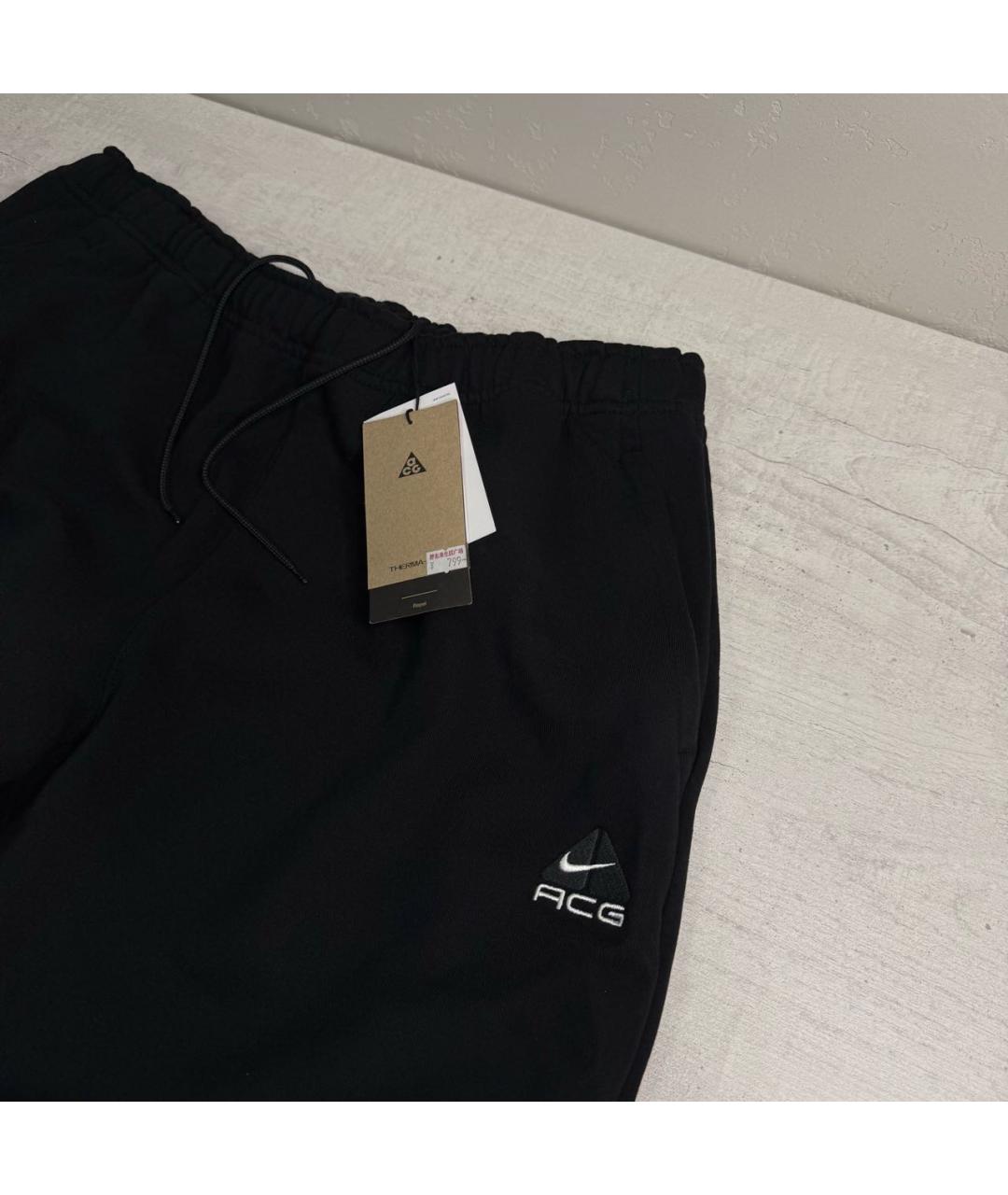 NIKE ACG Черные хлопковые повседневные брюки, фото 3