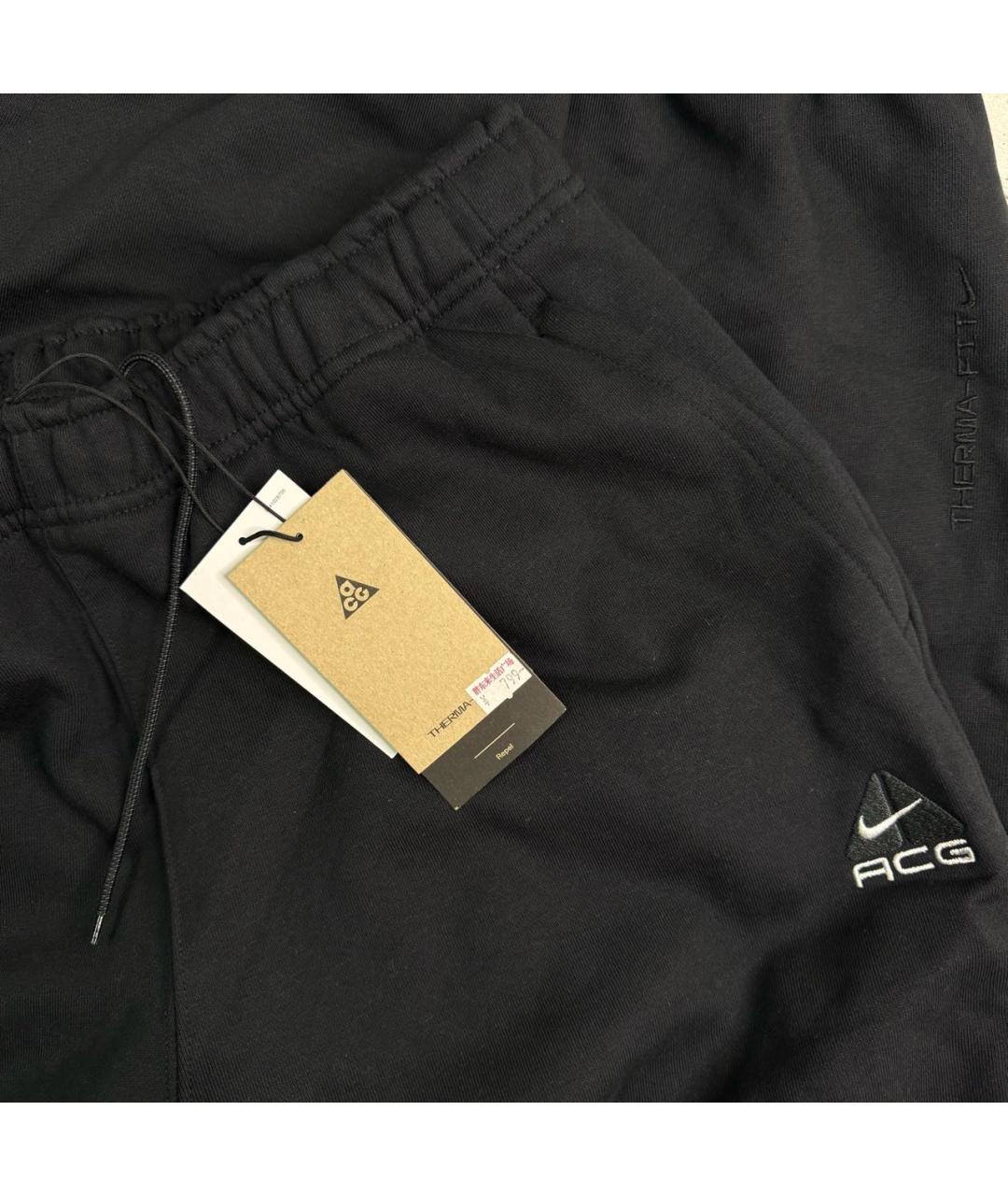 NIKE ACG Черные хлопковые повседневные брюки, фото 4