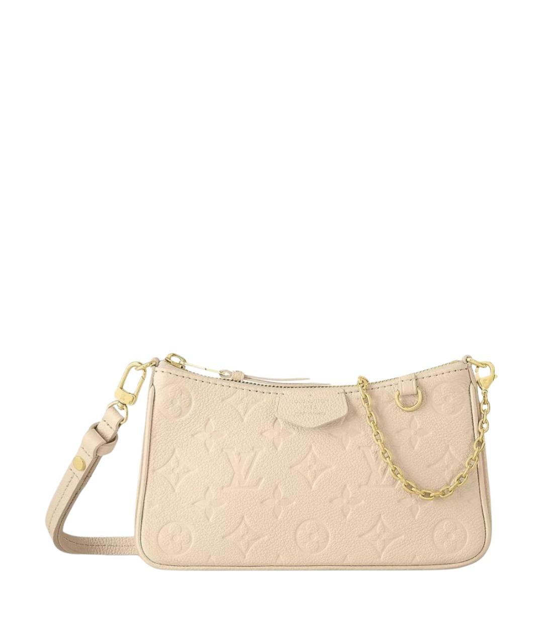 LOUIS VUITTON Белая кожаная сумка через плечо, фото 1