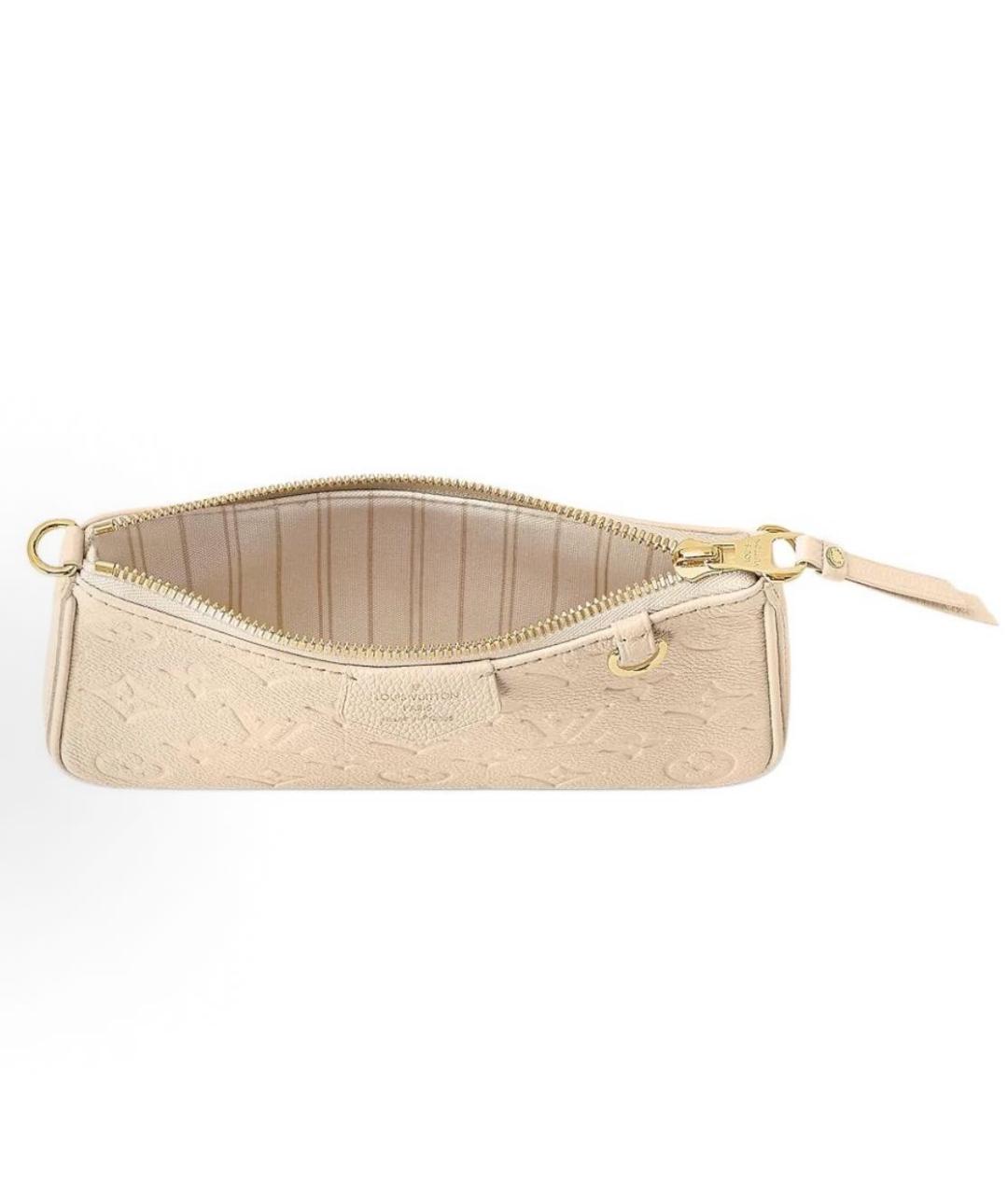 LOUIS VUITTON Белая кожаная сумка через плечо, фото 4