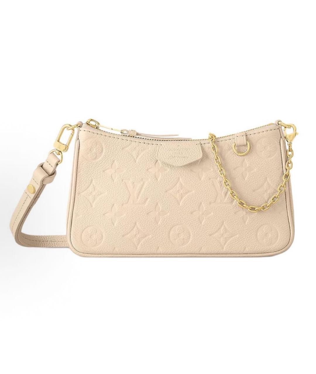 LOUIS VUITTON Белая кожаная сумка через плечо, фото 9