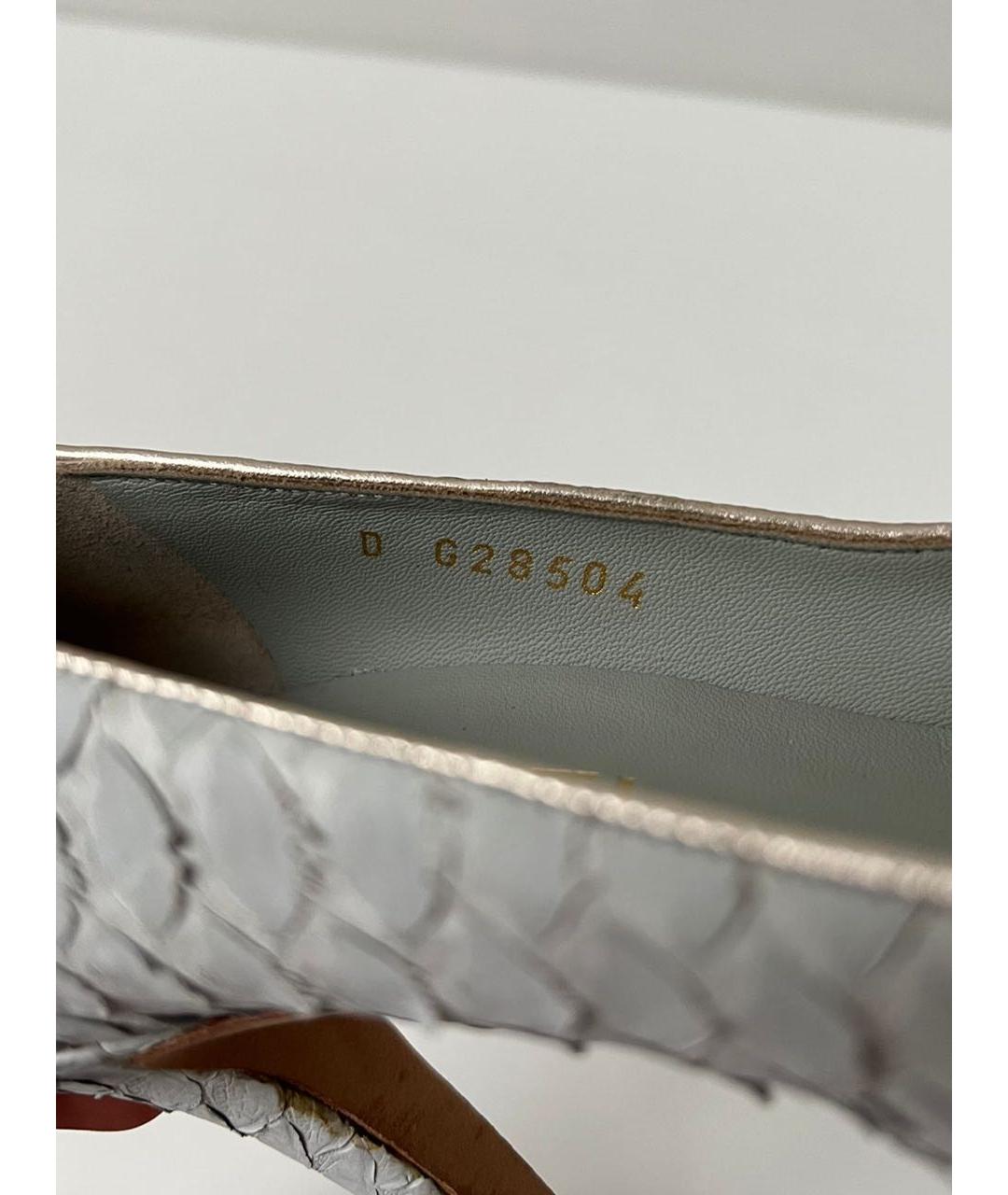 CHANEL Серые кожаные туфли, фото 6