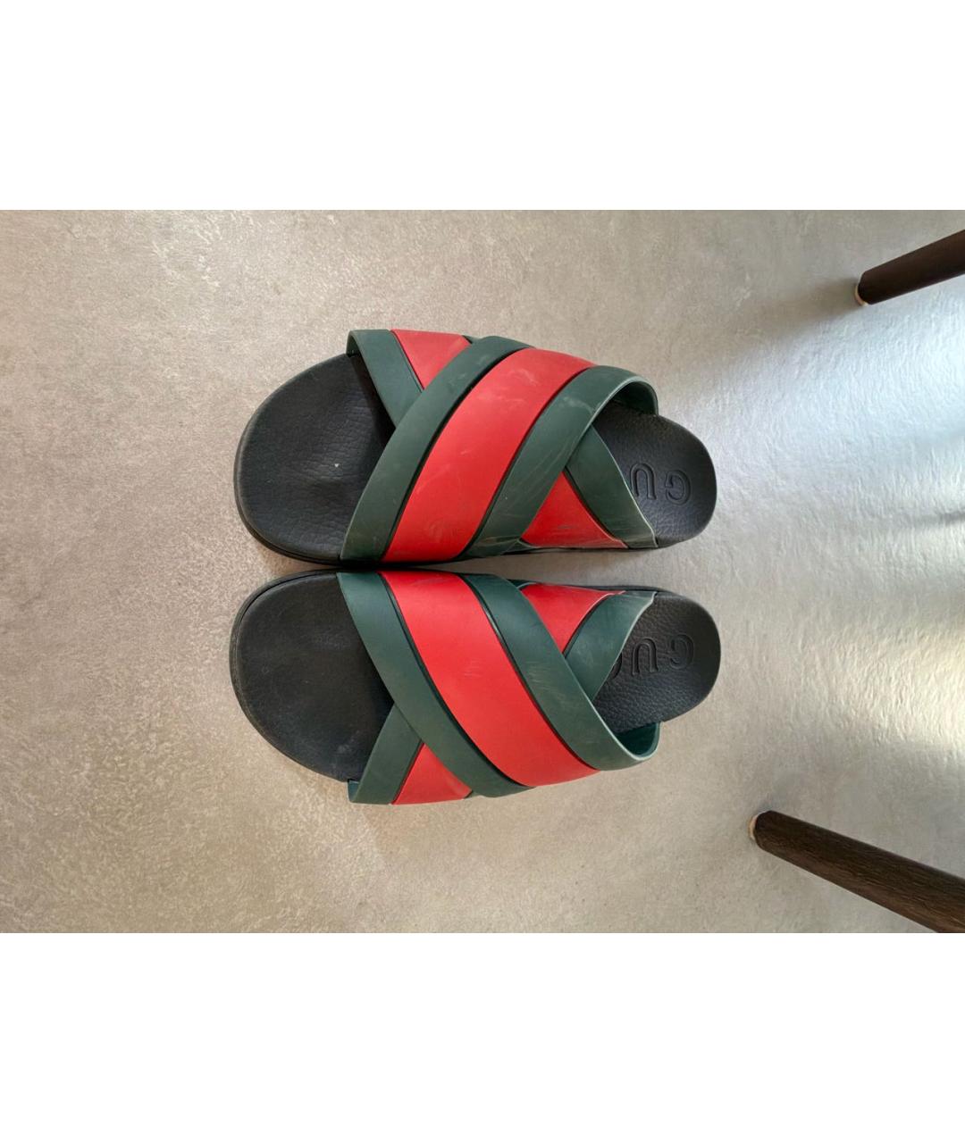 GUCCI Резиновые шлепанцы, фото 2