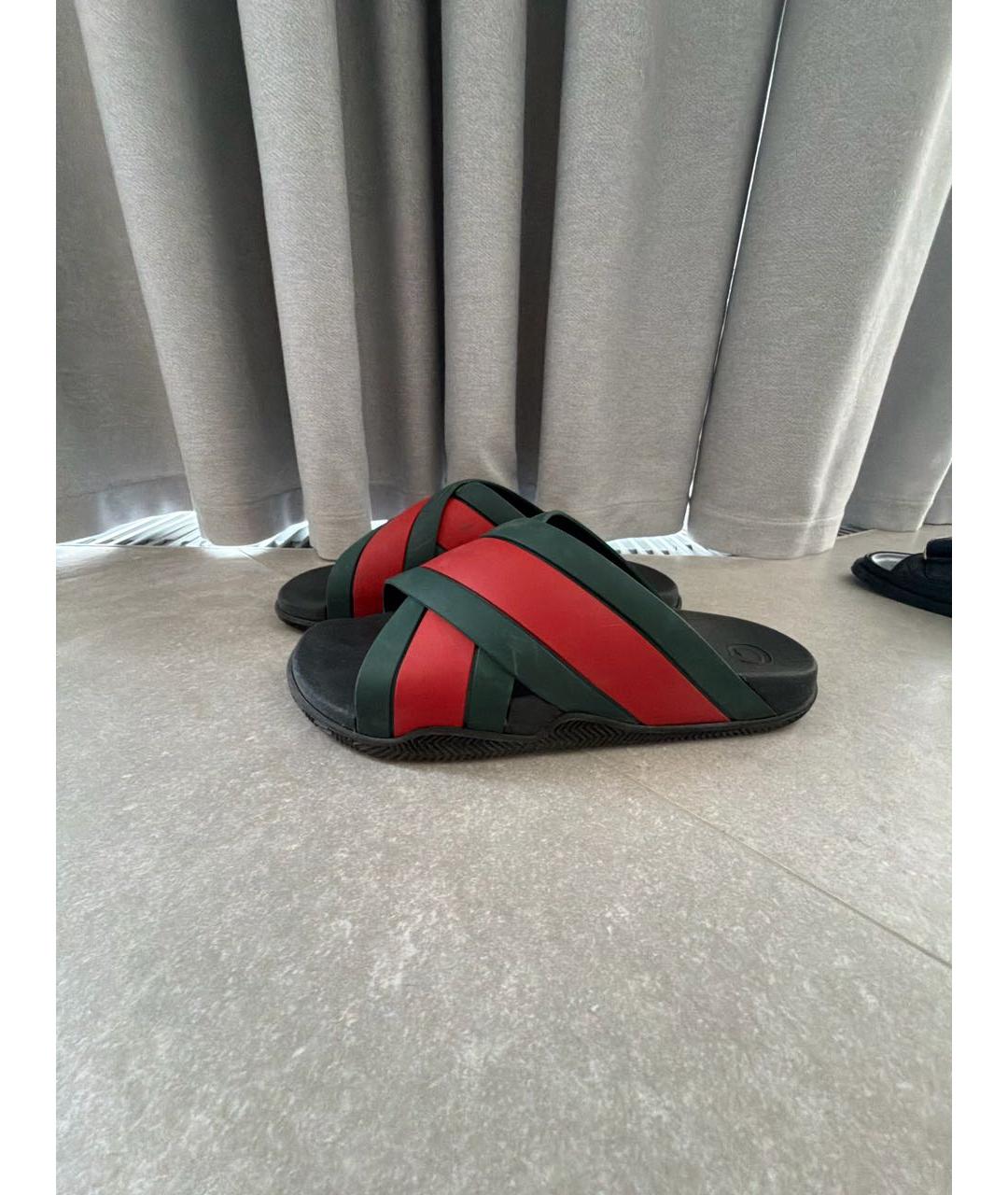 GUCCI Резиновые шлепанцы, фото 3