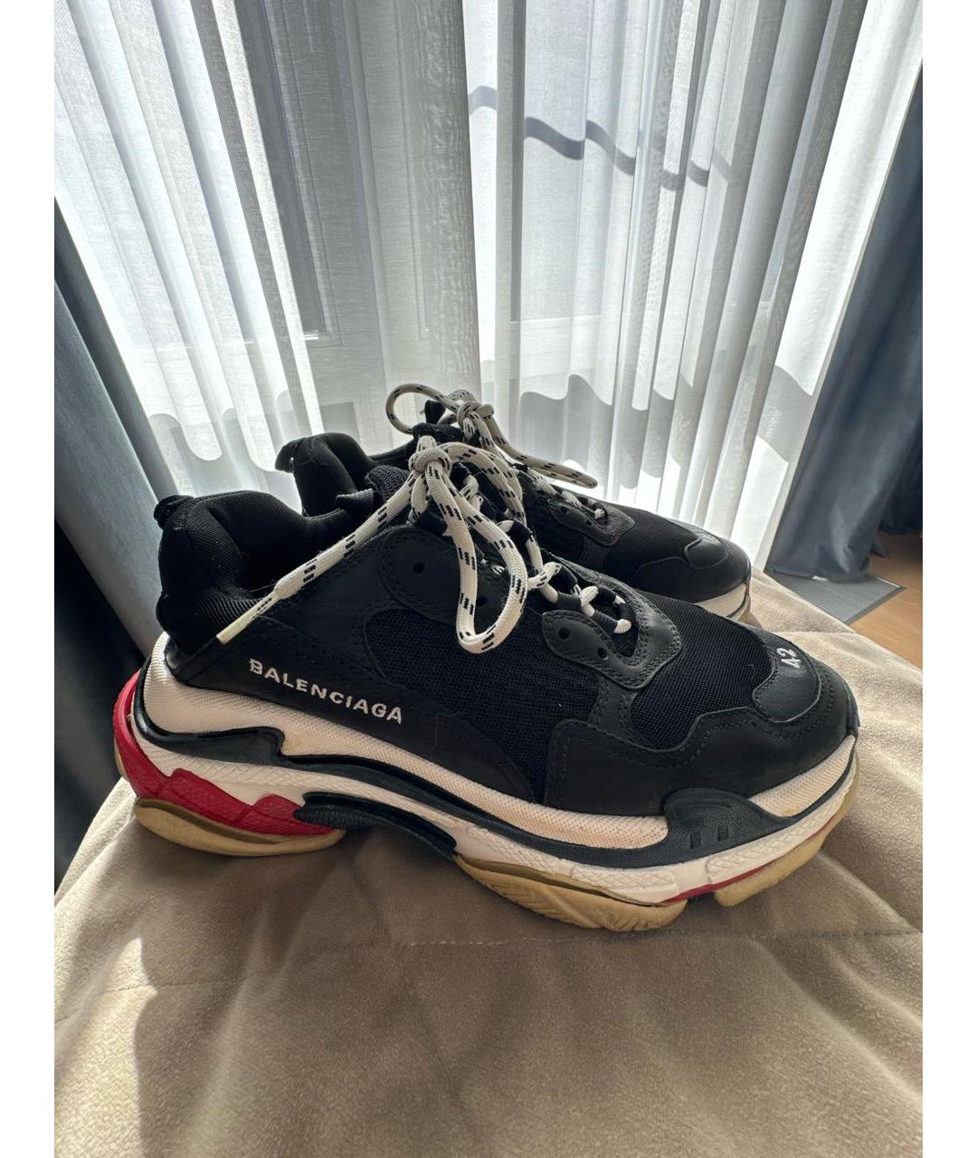 BALENCIAGA Черные высокие кроссовки / кеды, фото 9