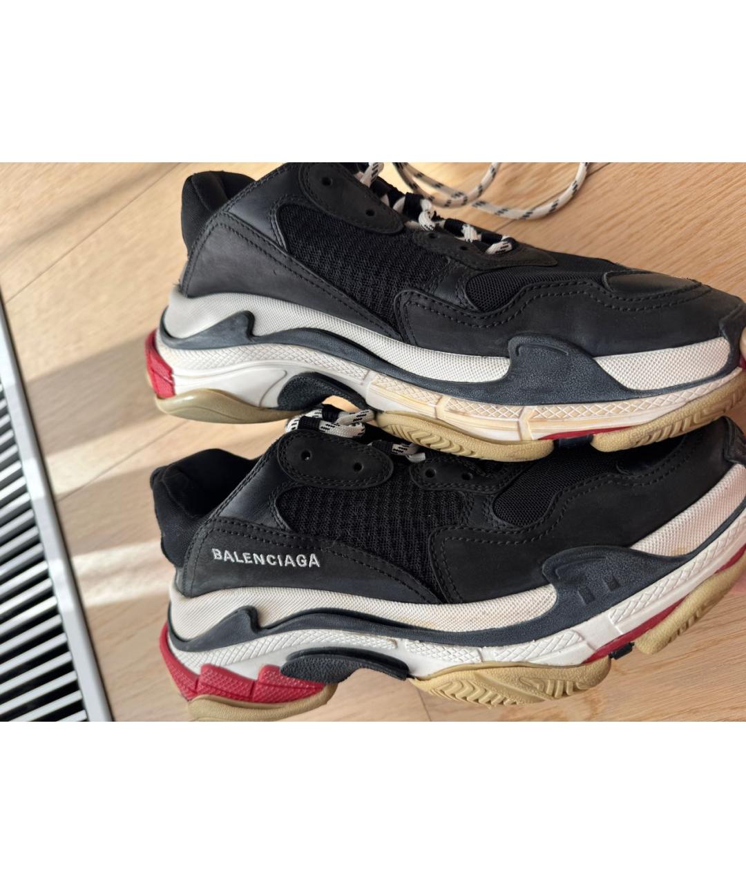 BALENCIAGA Черные высокие кроссовки / кеды, фото 5