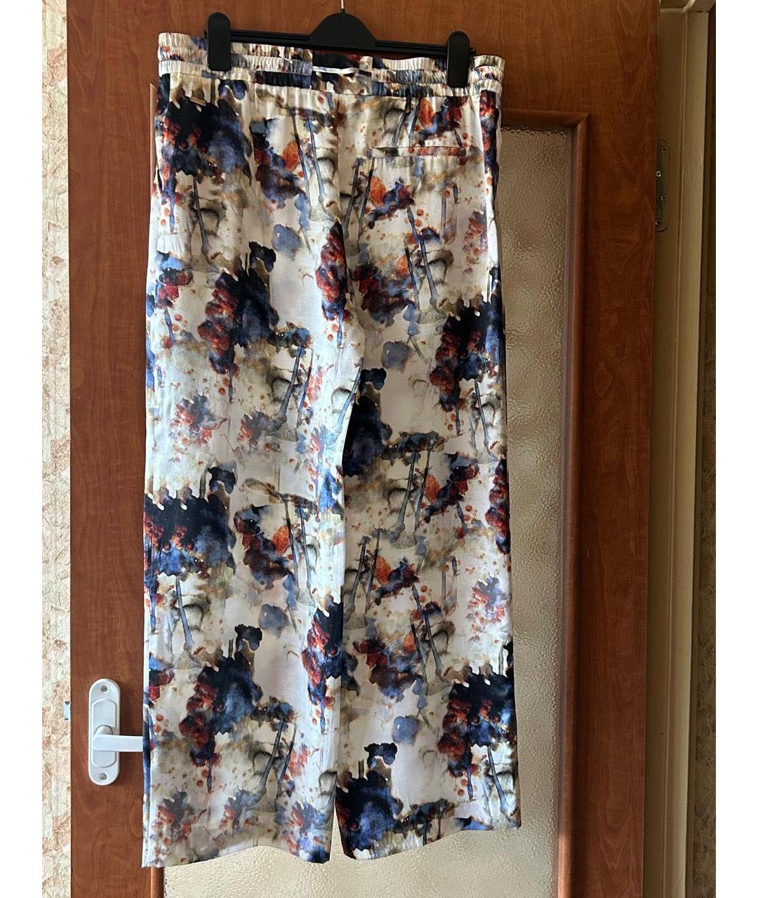 HUGO BOSS Мульти вискозные брюки широкие, фото 3