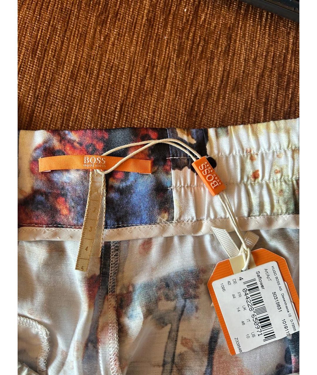 HUGO BOSS Мульти вискозные брюки широкие, фото 2