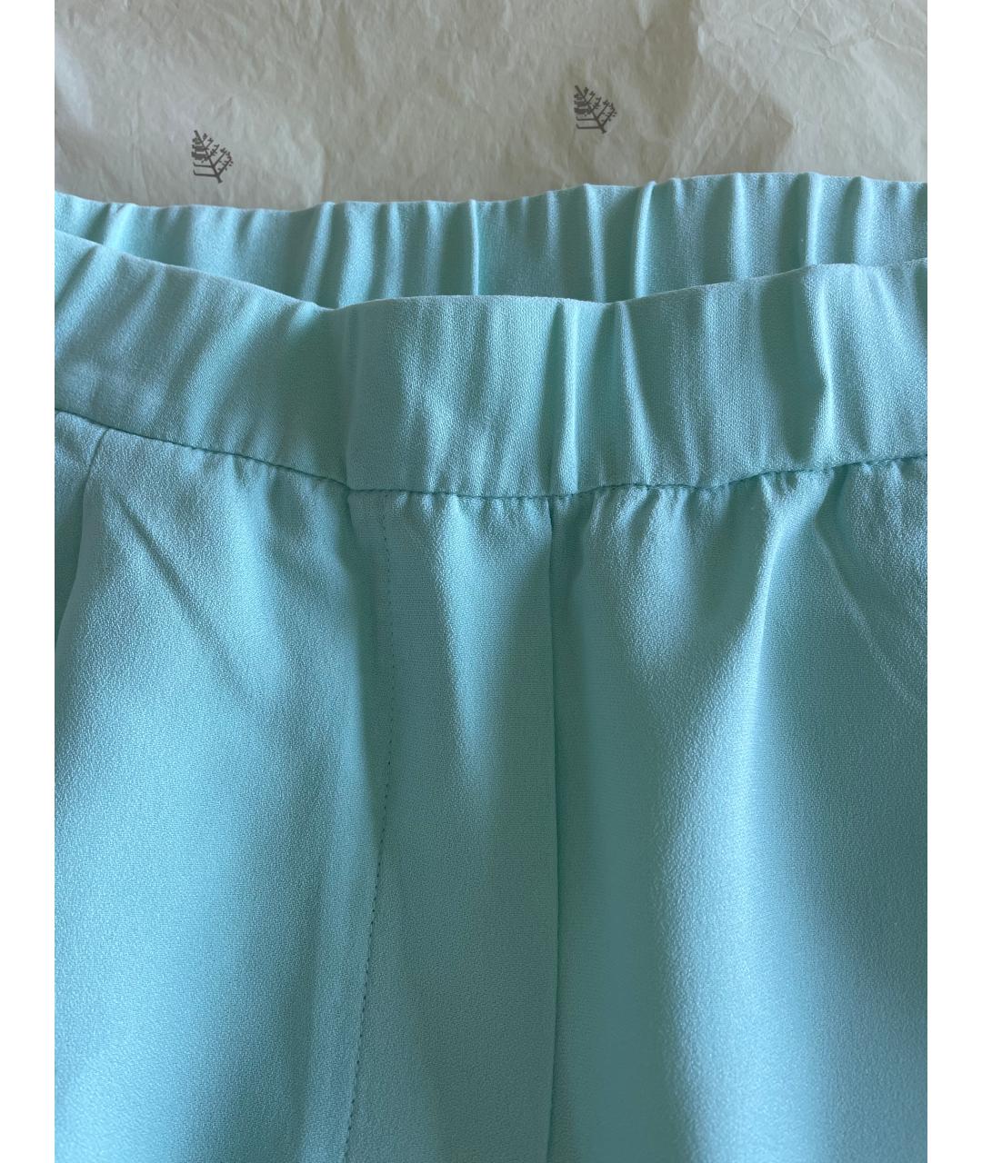 3.1 PHILLIP LIM Зеленые шелковые прямые брюки, фото 3