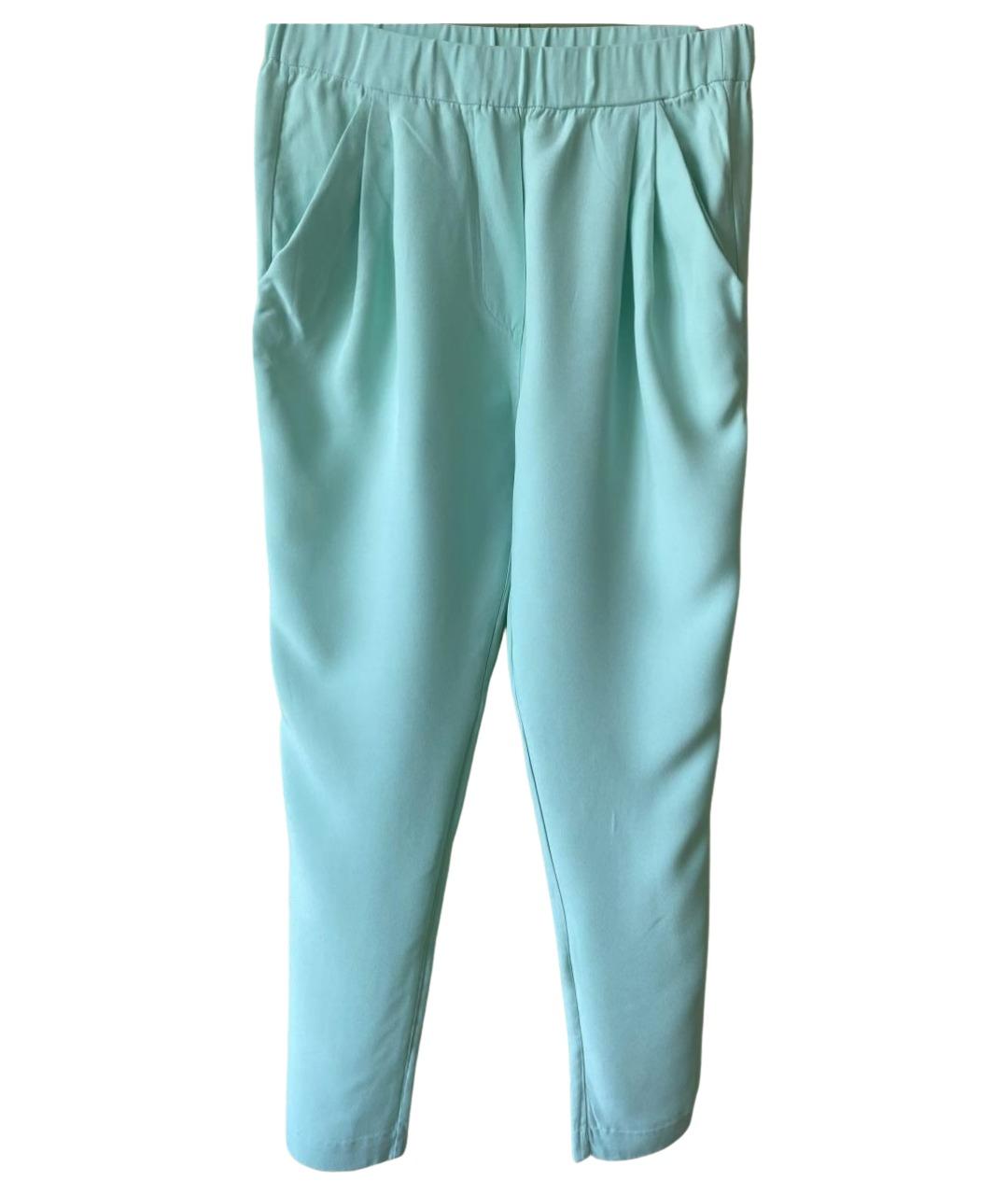 3.1 PHILLIP LIM Зеленые шелковые прямые брюки, фото 1