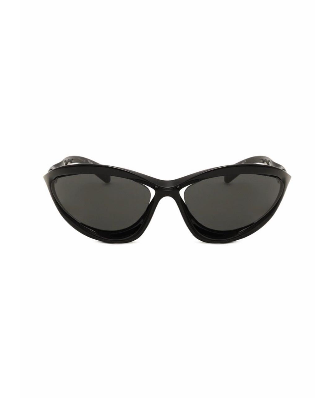 PRADA Черные пластиковые солнцезащитные очки, фото 3