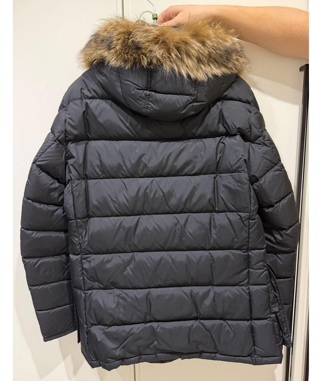 MONCLER Черная нейлоновая куртка, фото 2