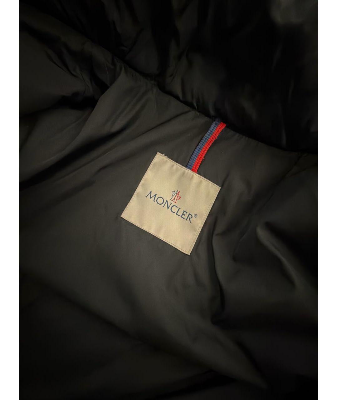 MONCLER Черная нейлоновая куртка, фото 3