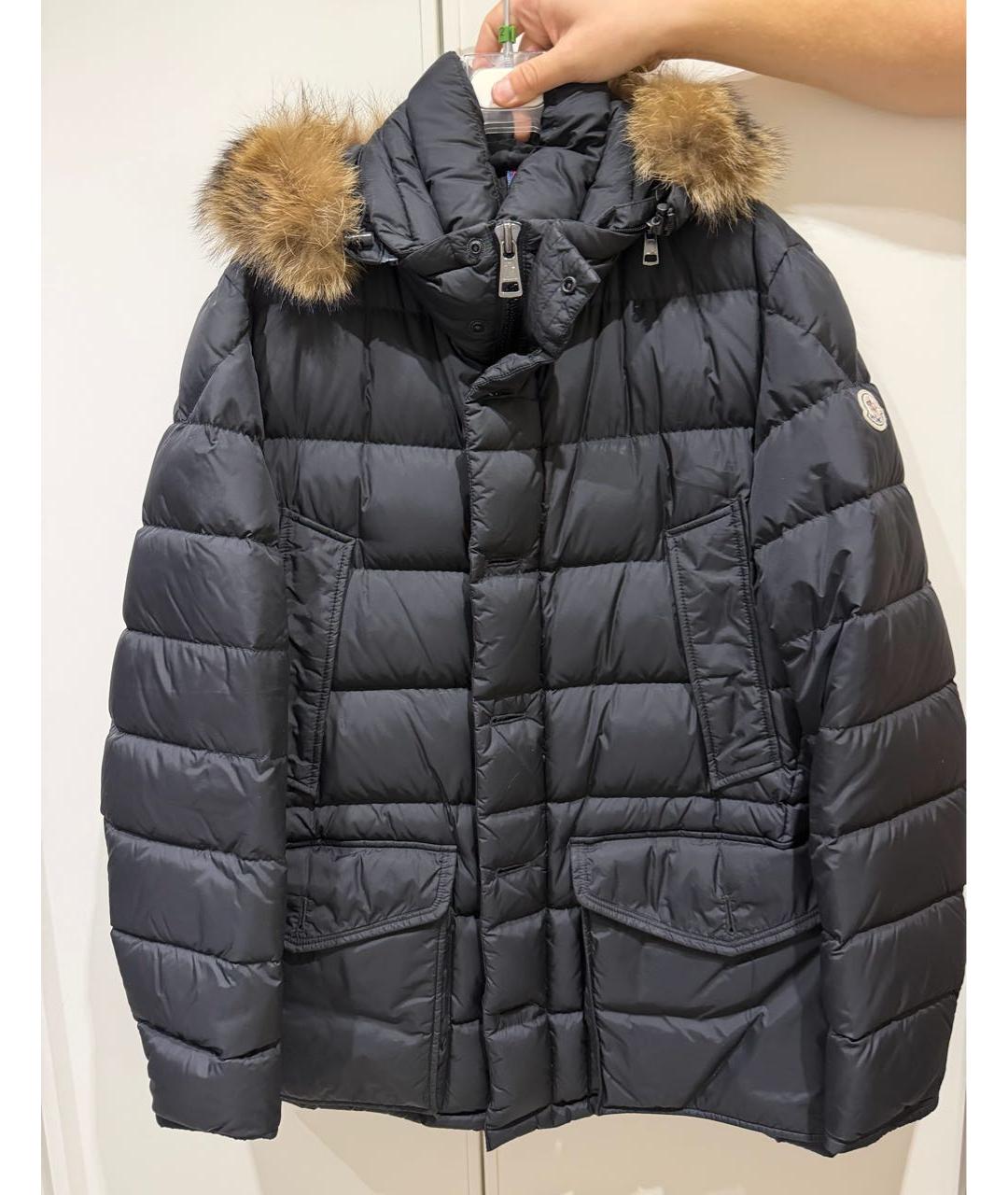 MONCLER Черная нейлоновая куртка, фото 4