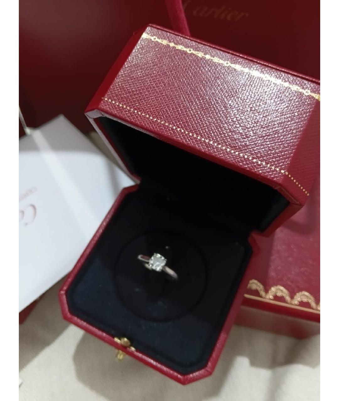 CARTIER Белое платиновое кольцо, фото 3