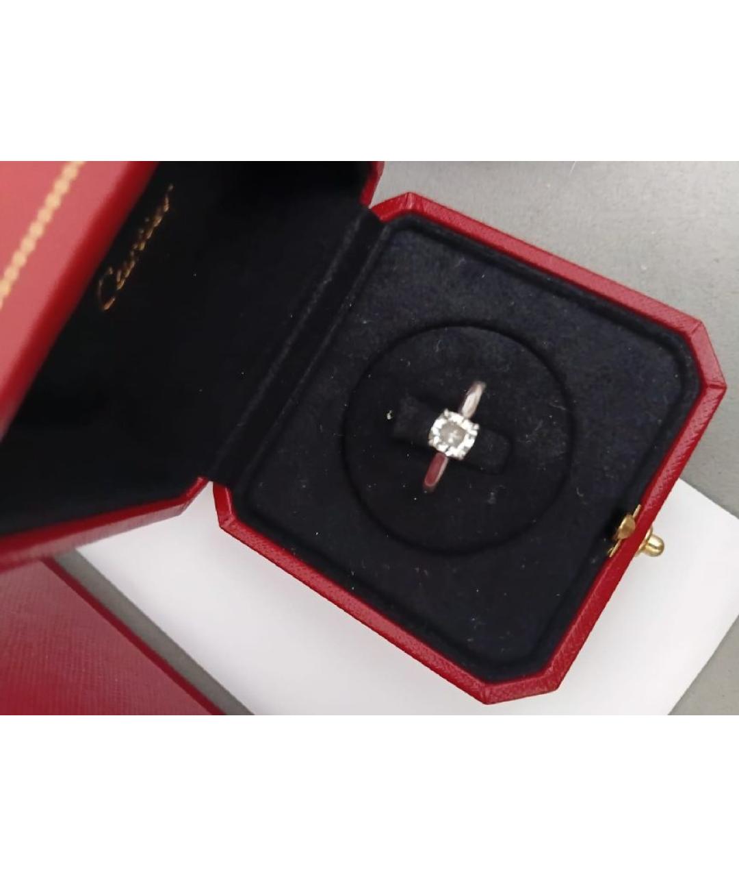 CARTIER Белое платиновое кольцо, фото 4