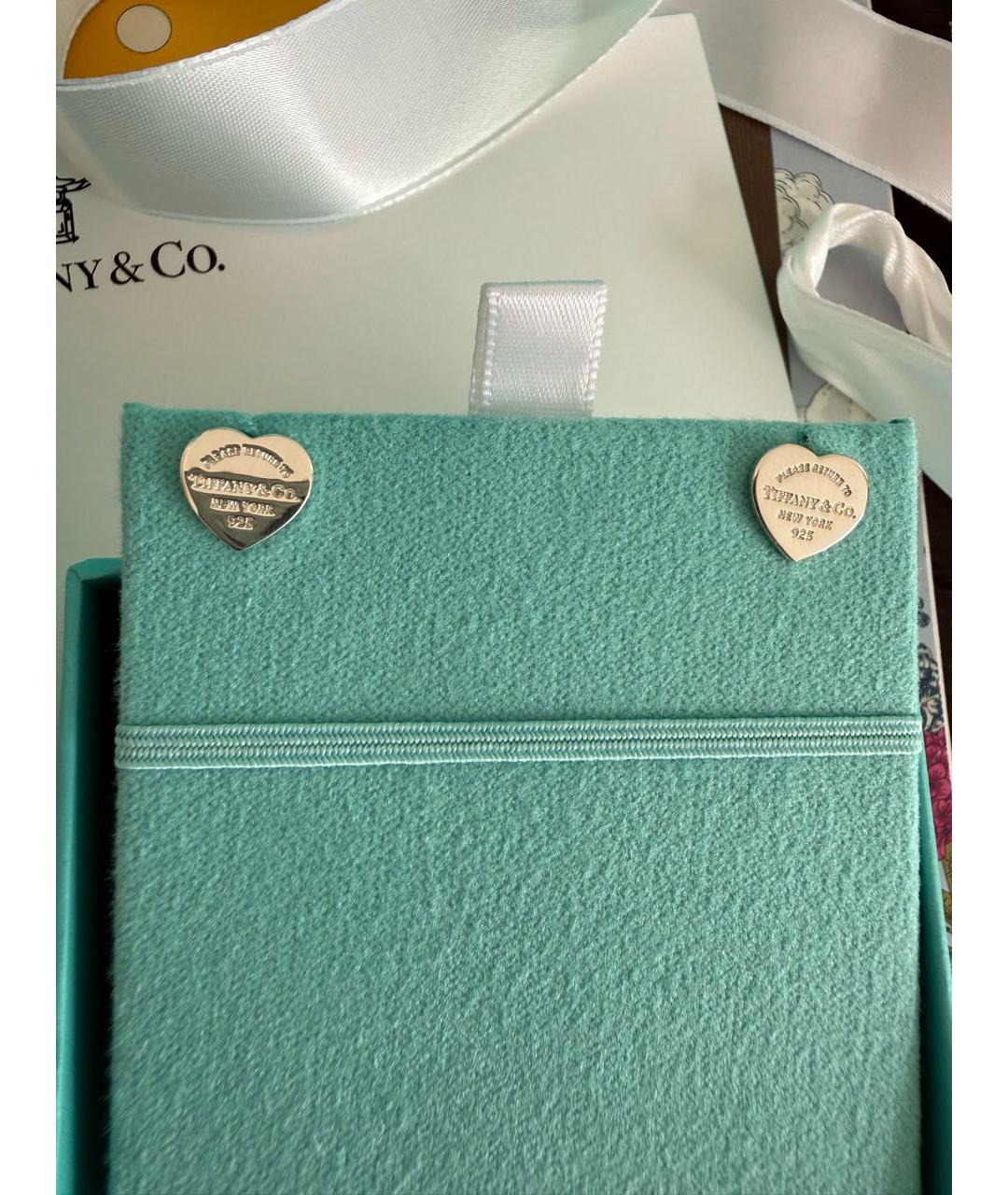 TIFFANY&CO Серебряные серебряные серьги, фото 2