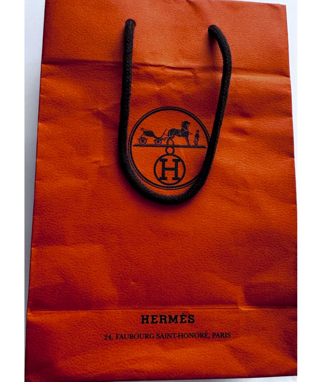 HERMES Черный кожаный кошелек, фото 8