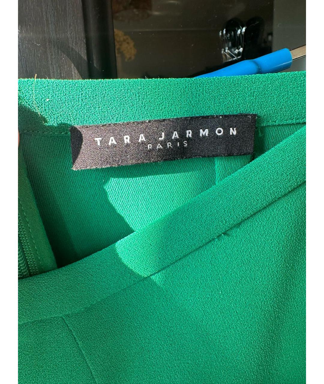 Tara Jarmon Зеленые полиэстеровые брюки широкие, фото 4