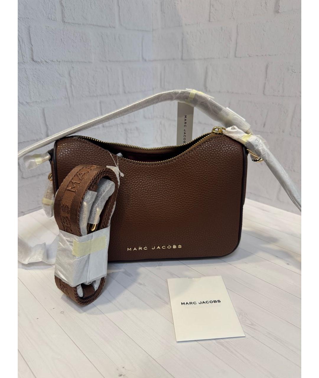 MARC JACOBS Коричневая кожаная сумка через плечо, фото 5