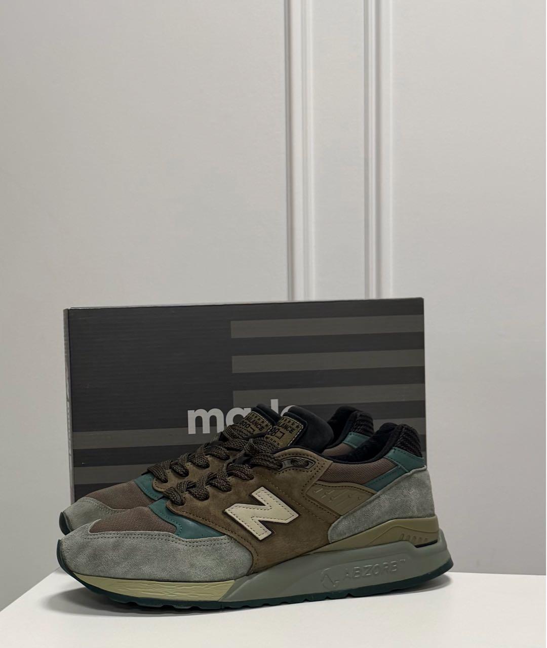 NEW BALANCE Зеленые высокие кроссовки / кеды, фото 6