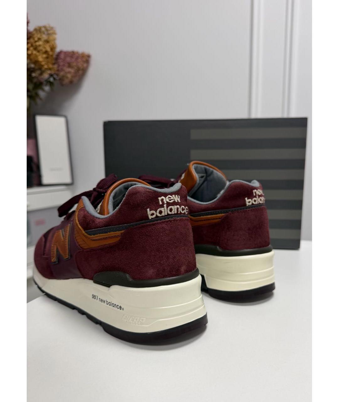 NEW BALANCE Бордовые высокие кроссовки / кеды, фото 5