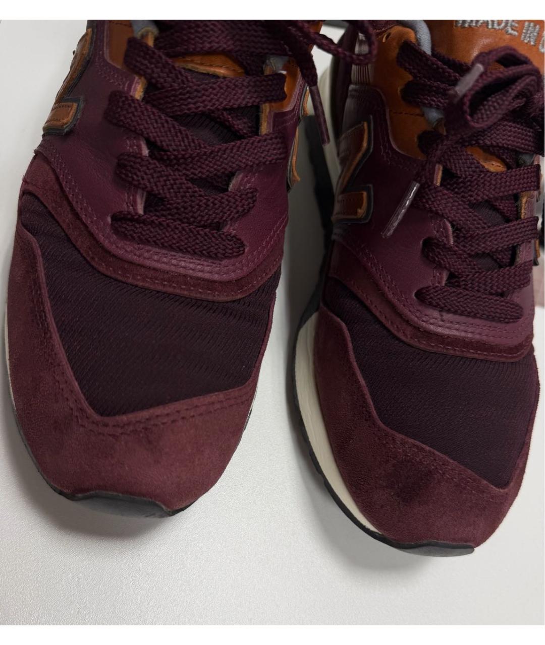 NEW BALANCE Бордовые высокие кроссовки / кеды, фото 4