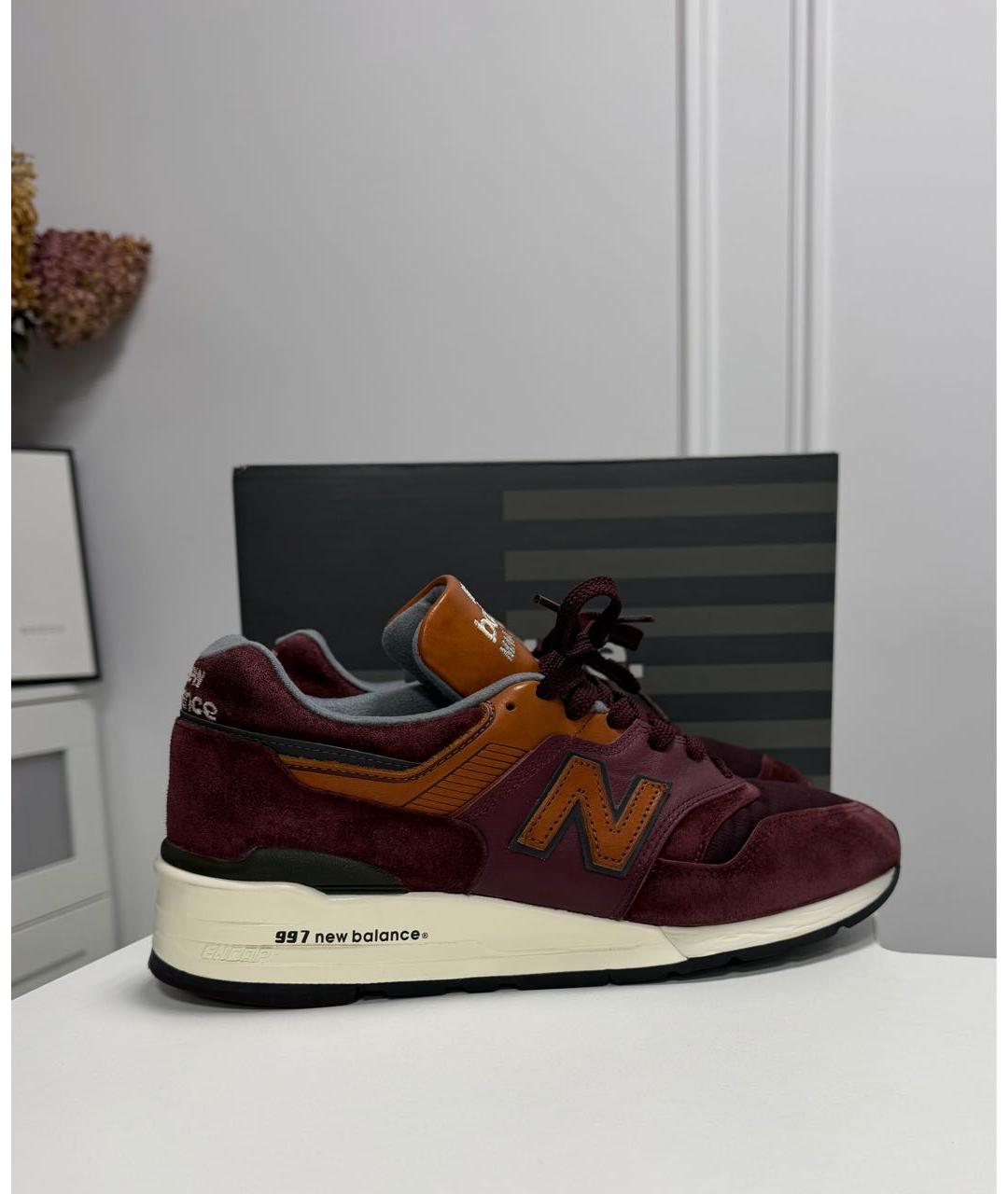 NEW BALANCE Бордовые высокие кроссовки / кеды, фото 7