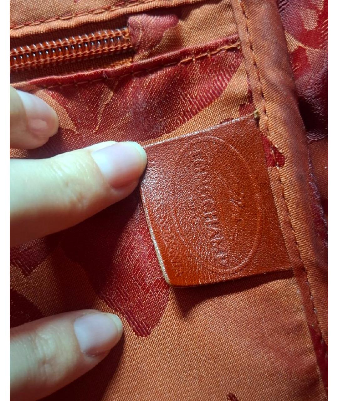 LONGCHAMP Коричневая кожаная сумка тоут, фото 5