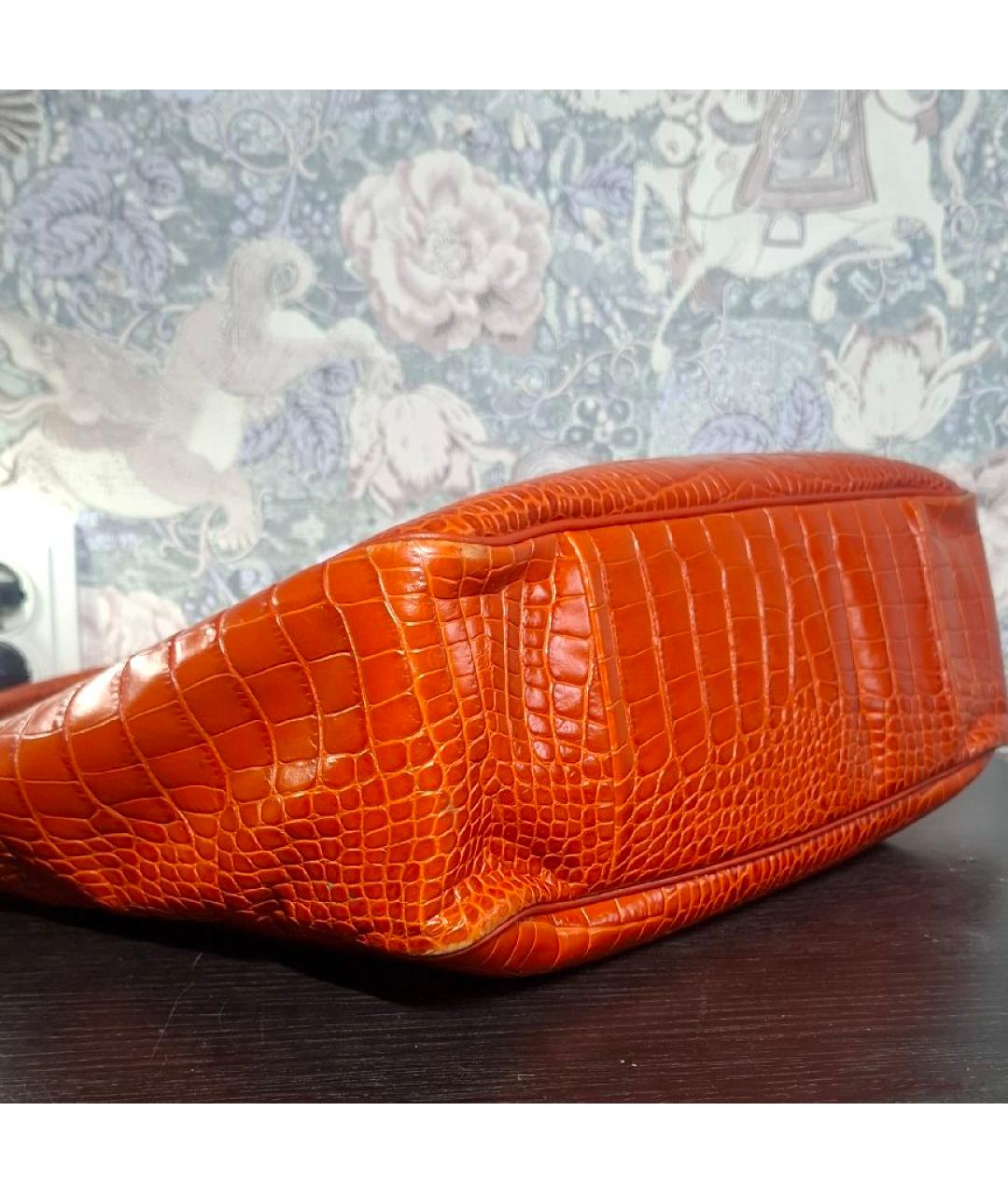 LONGCHAMP Коричневая кожаная сумка тоут, фото 8