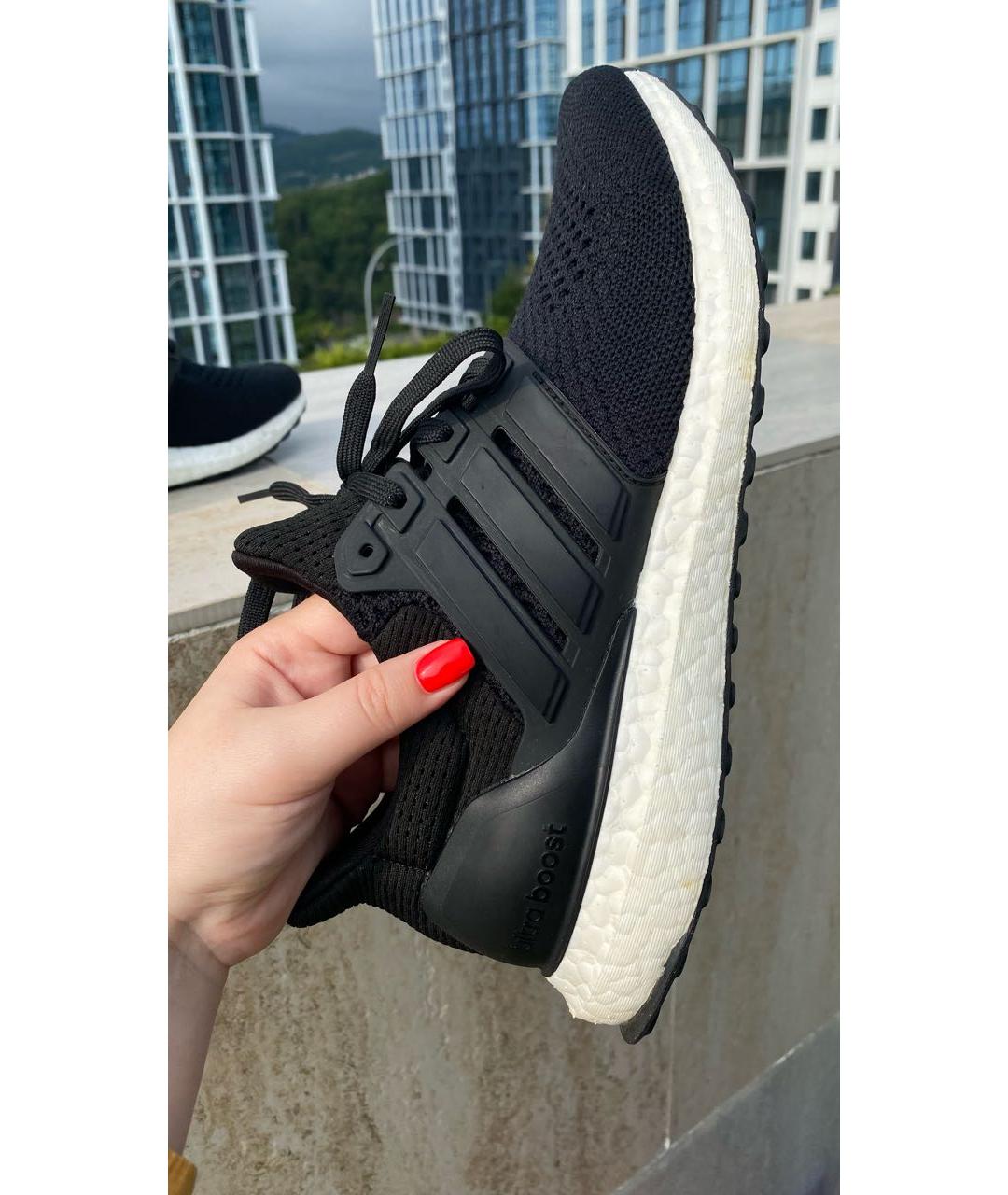 ADIDAS Черные текстильные кроссовки, фото 8