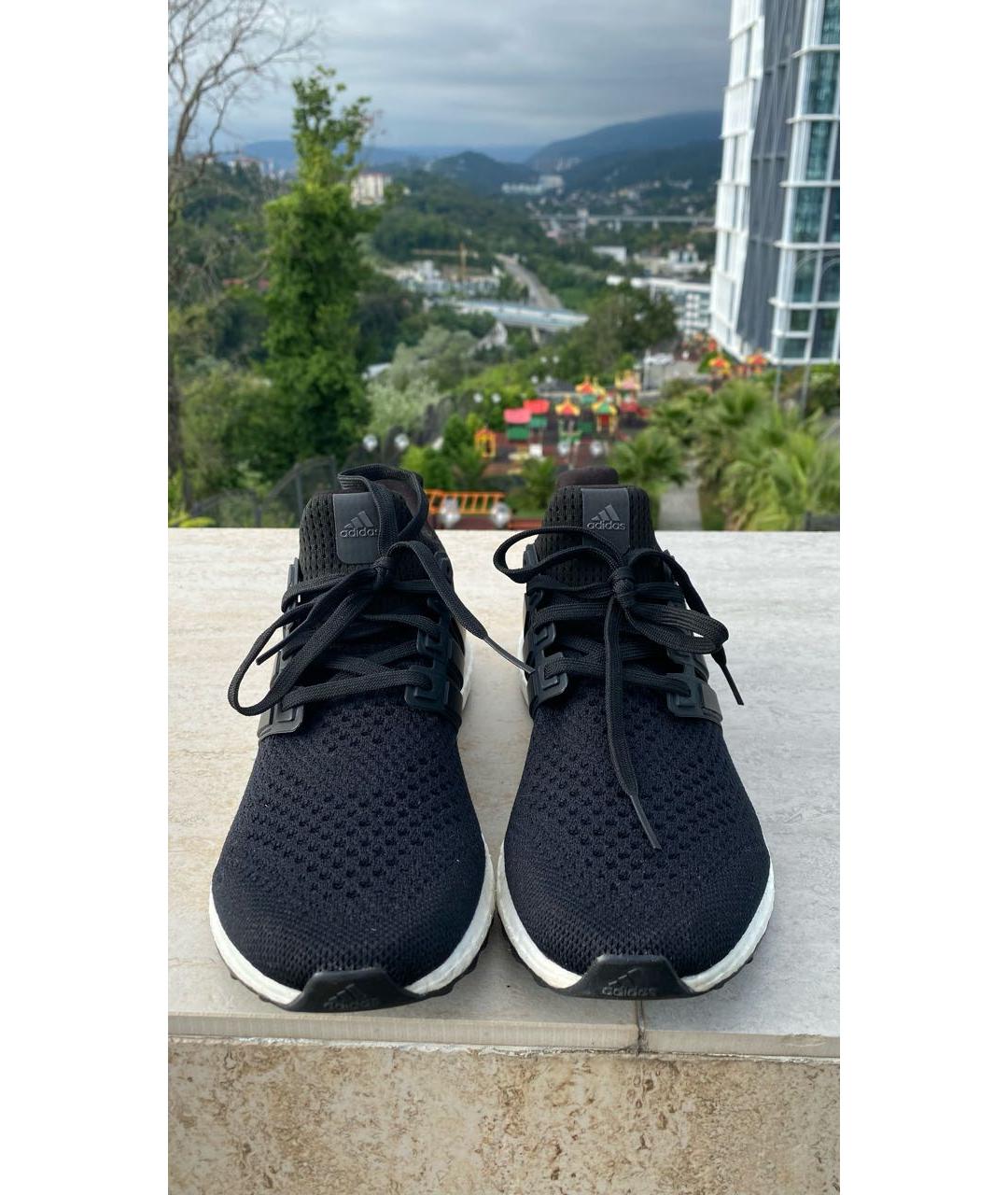 ADIDAS Черные текстильные кроссовки, фото 2