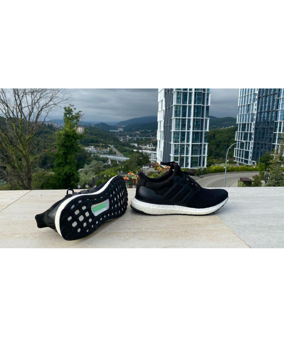 ADIDAS Черные текстильные кроссовки, фото 5