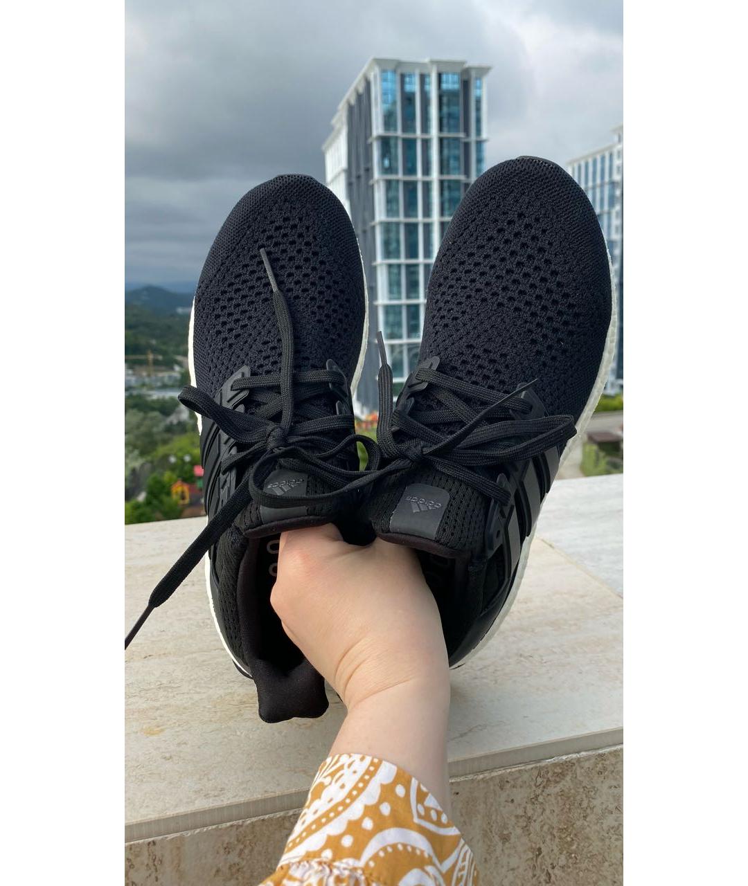 ADIDAS Черные текстильные кроссовки, фото 3