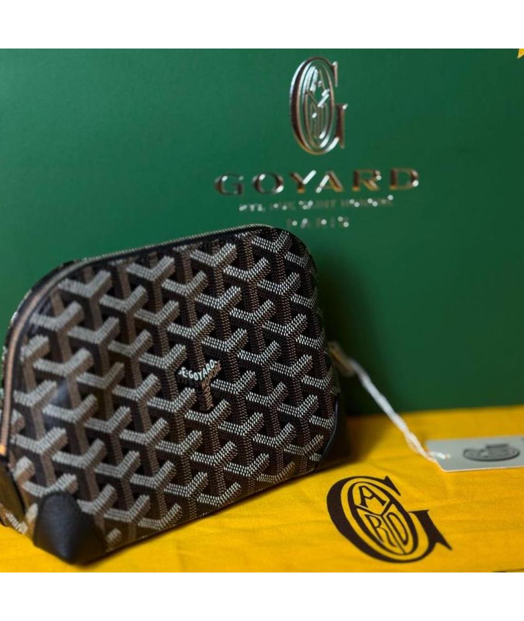 GOYARD Черная косметичка, фото 2