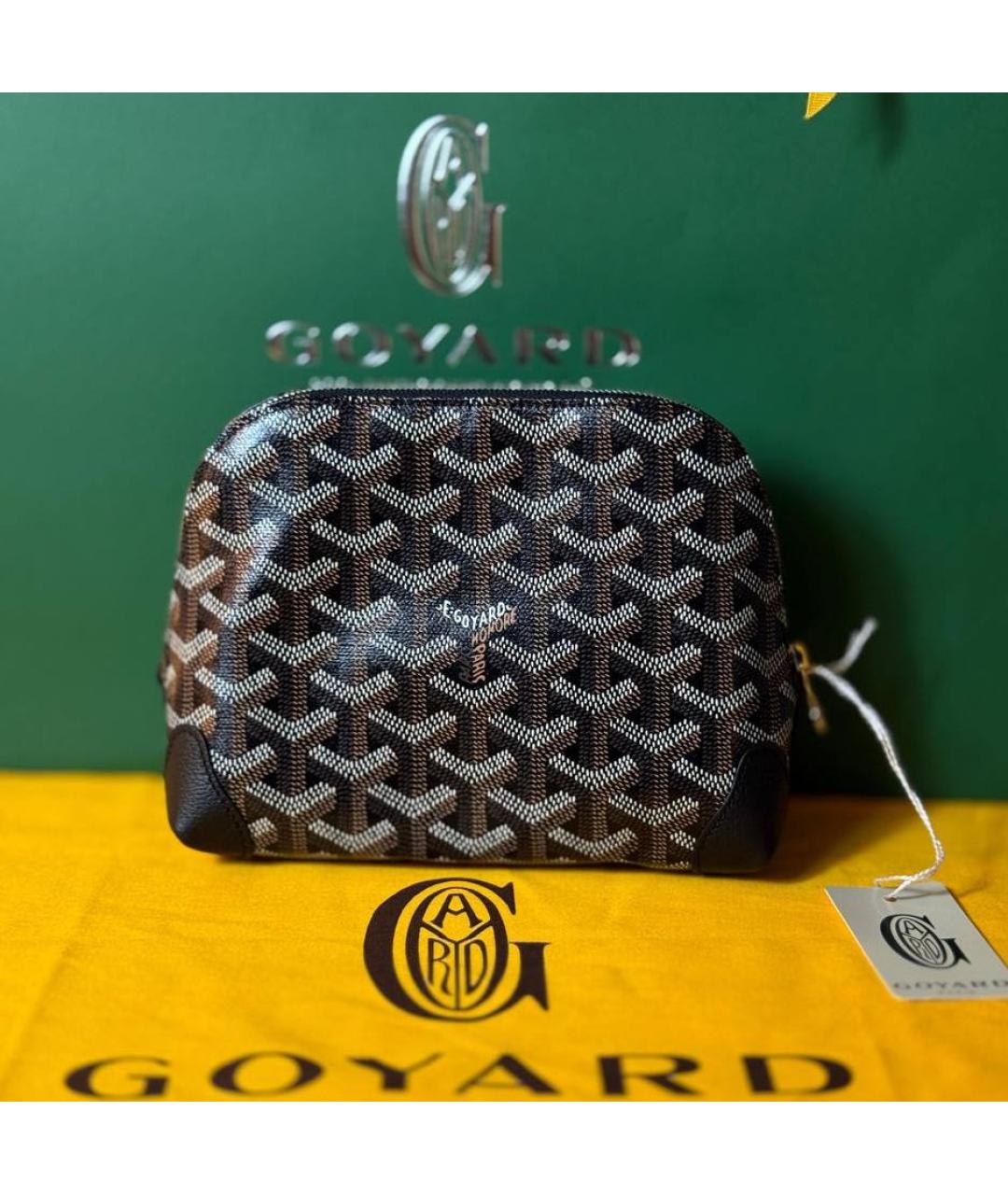 GOYARD Черная косметичка, фото 4