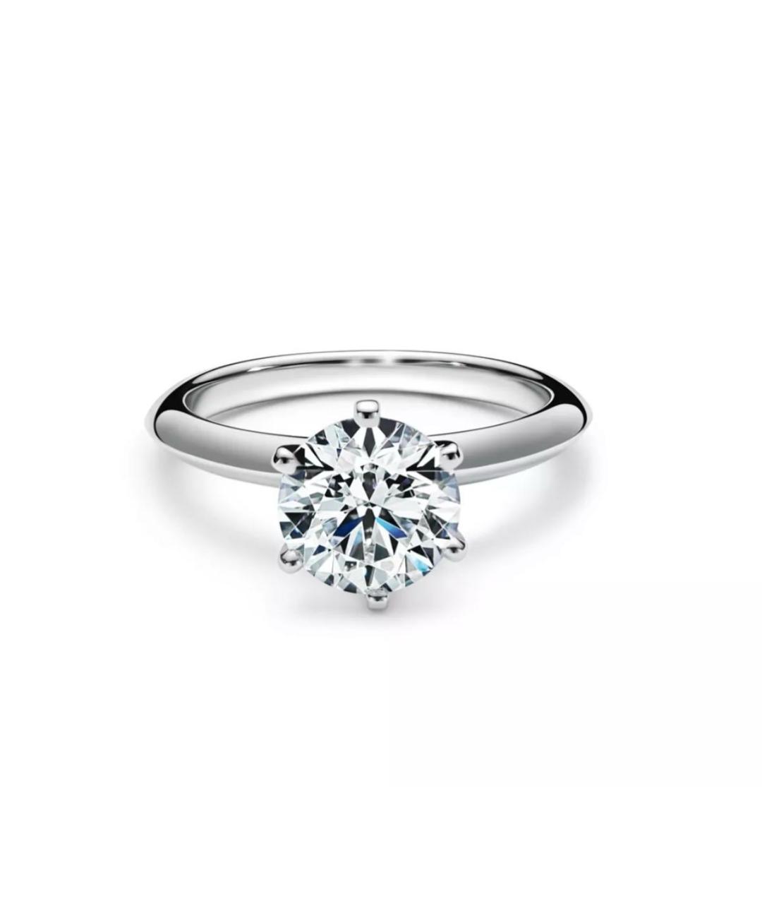 TIFFANY&CO Серебряное платиновое кольцо, фото 6