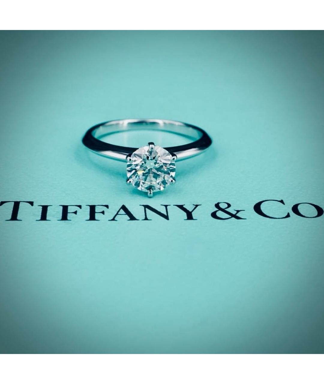 TIFFANY&CO Серебряное платиновое кольцо, фото 2