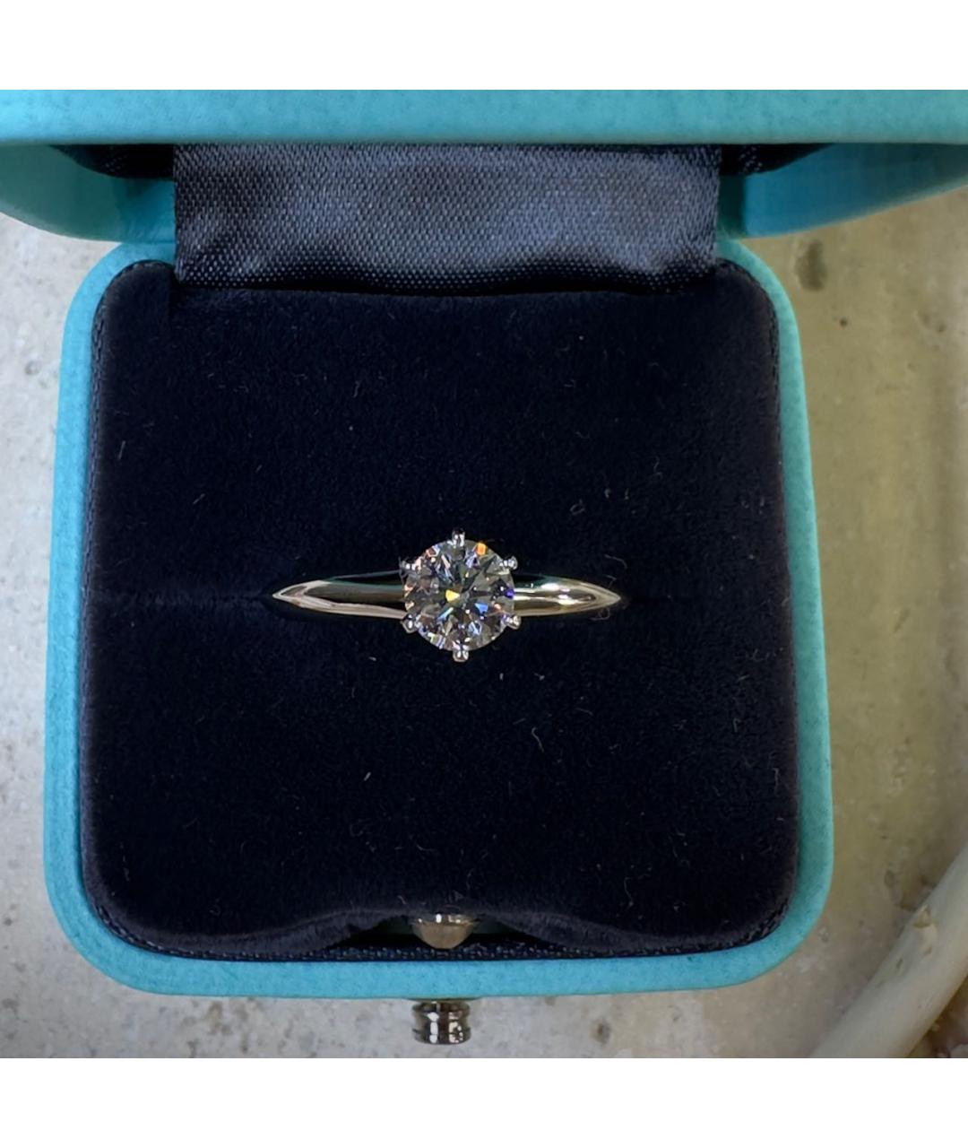 TIFFANY&CO Серебряное платиновое кольцо, фото 4