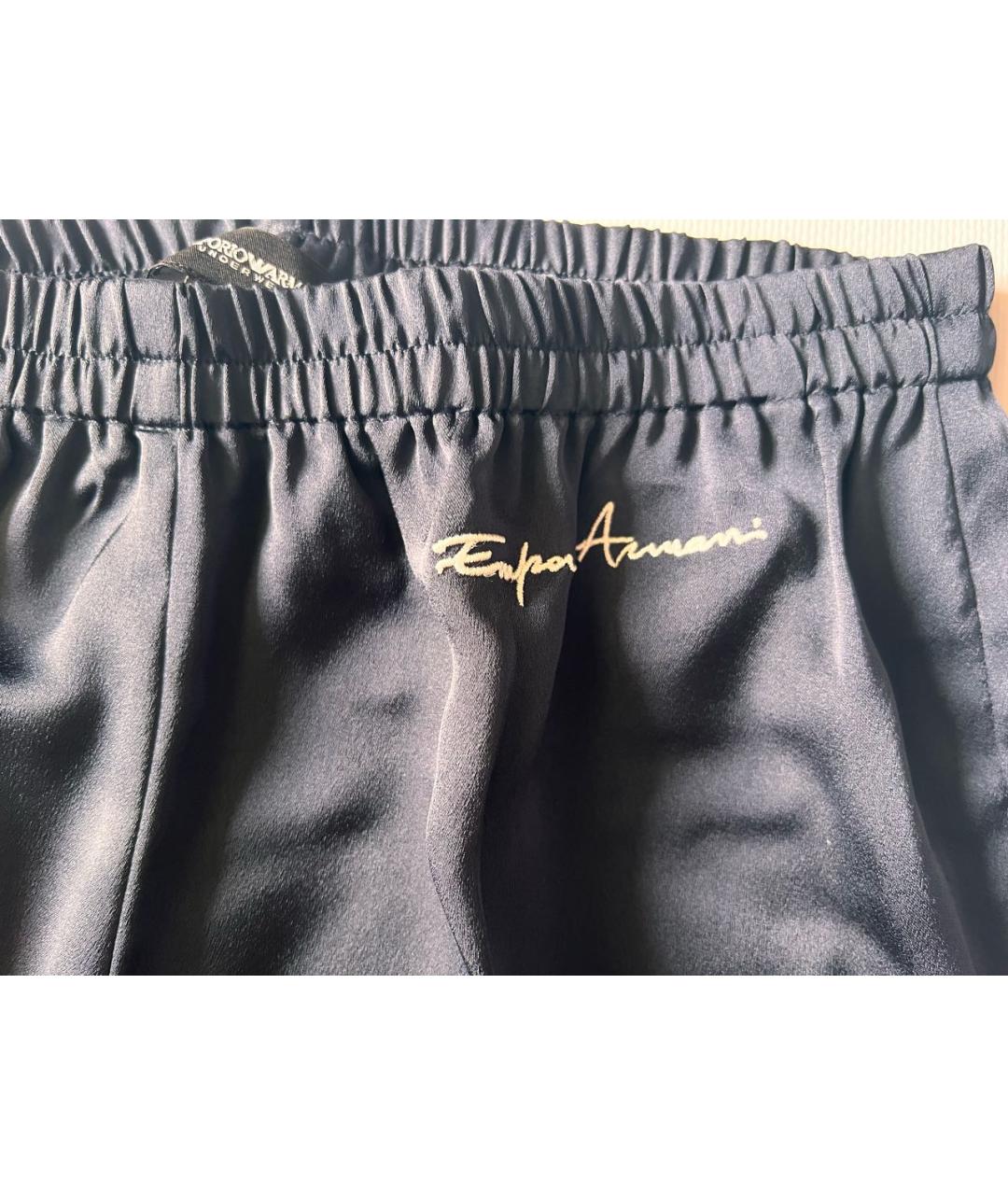 EMPORIO ARMANI Темно-синяя полиэстеровая пижама, фото 6