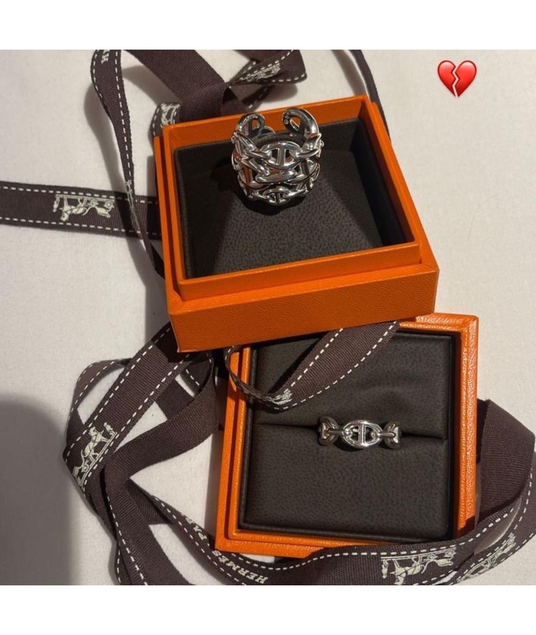 HERMES Серебряное кольцо, фото 2