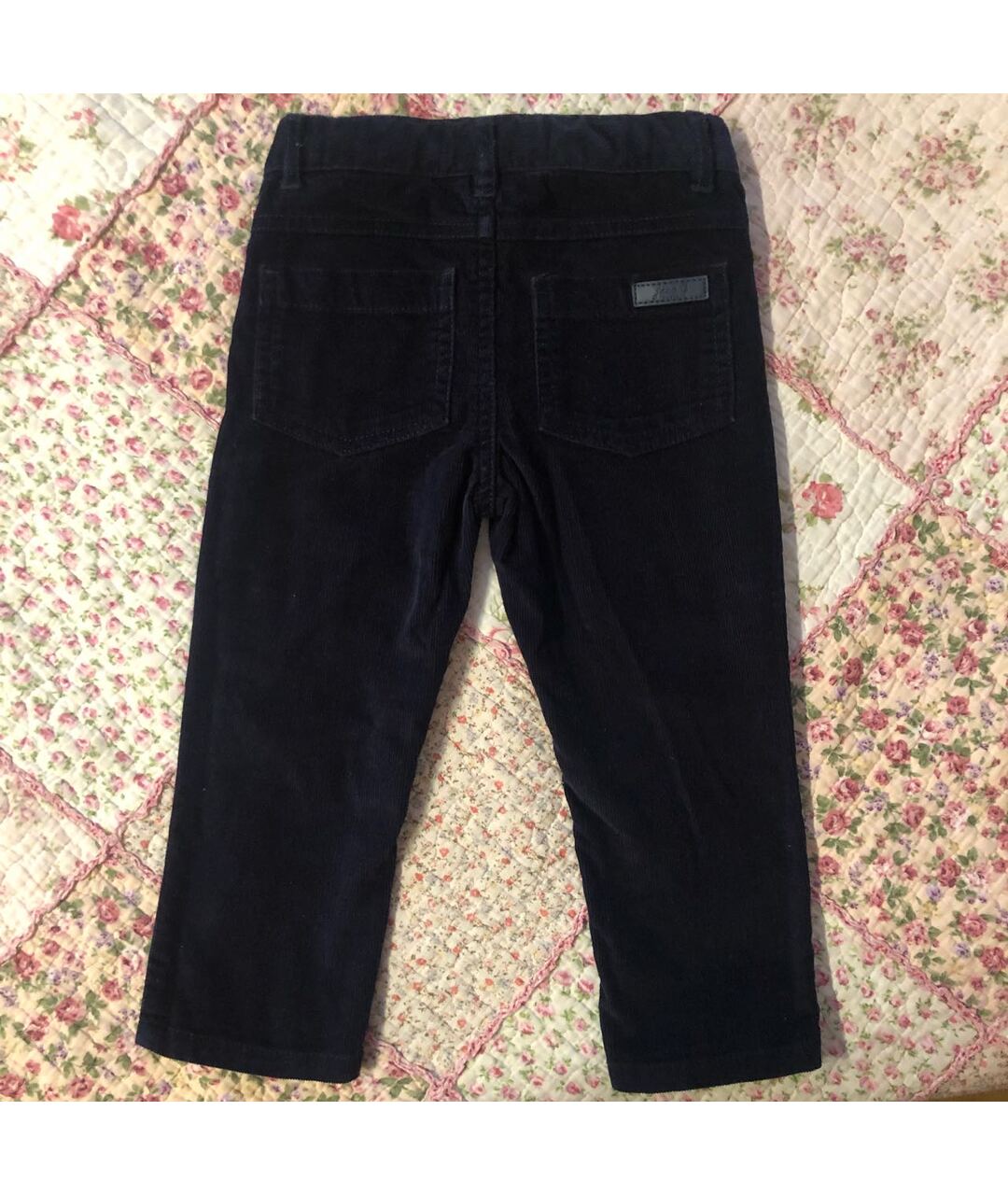 JACADI Темно-синие бархатные брюки и шорты, фото 2
