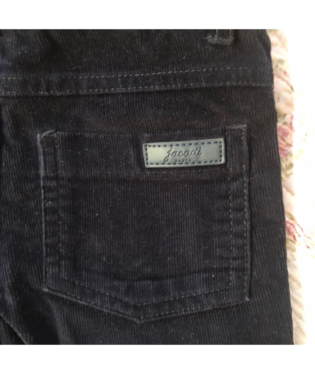 JACADI Темно-синие бархатные брюки и шорты, фото 4