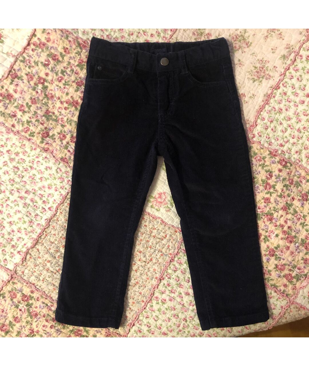JACADI Темно-синие бархатные брюки и шорты, фото 6