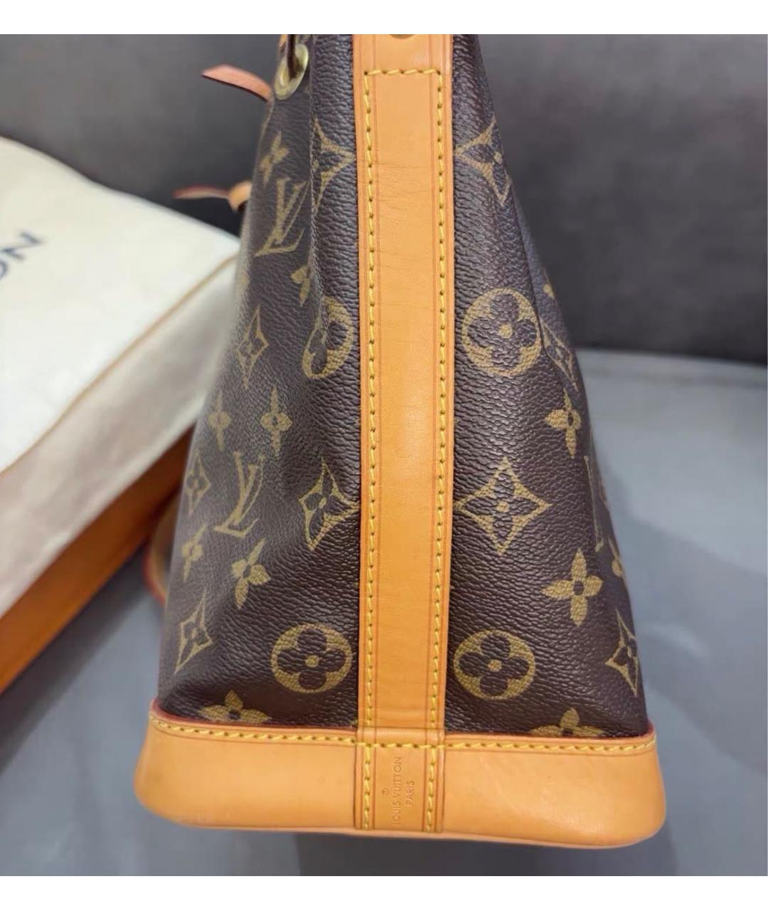 LOUIS VUITTON Коричневая сумка через плечо из канвы, фото 4
